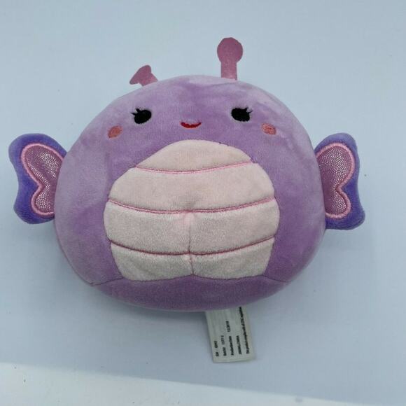 Squishmallows Purple Butterfly Squeeze & Cuddle Me Wren Plush Toy Mini Size D - Picture 1 of 6